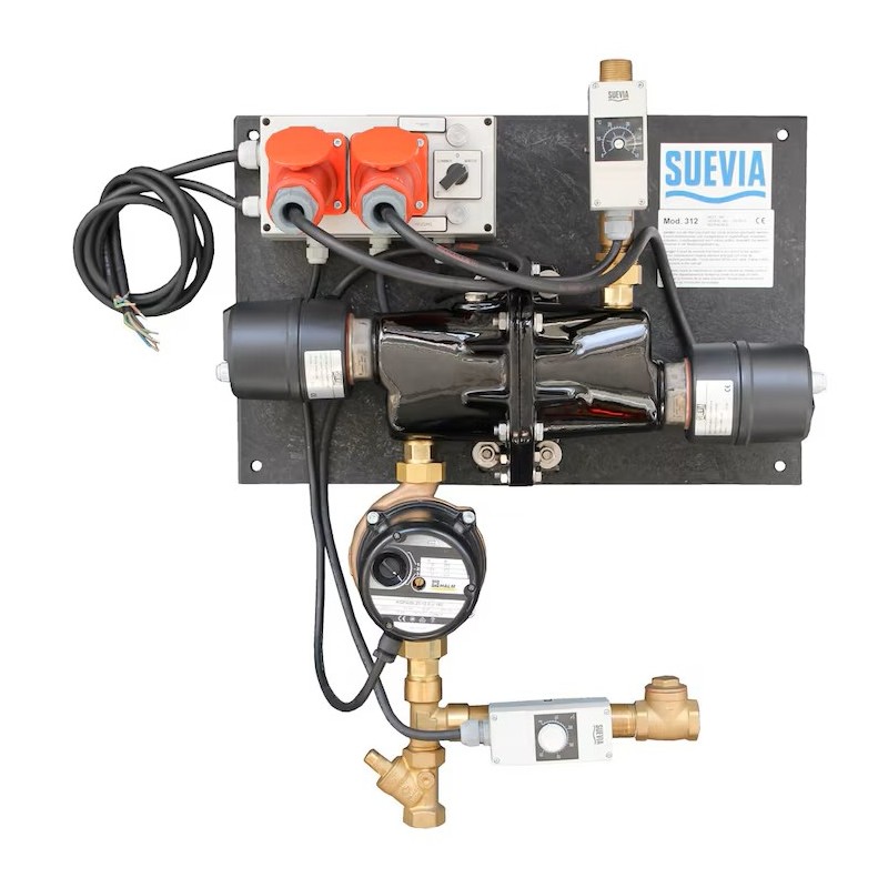 Cirkulerande vattens. 400V/2x3000W mod. 312